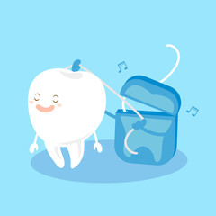 tooth with clean concept