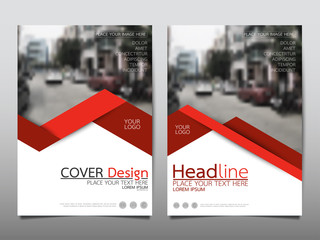 Red flyer cover business brochure vector design, Leaflet advertising abstract background, Modern poster magazine layout template, Annual report for presentation. - obrazy, fototapety, plakaty