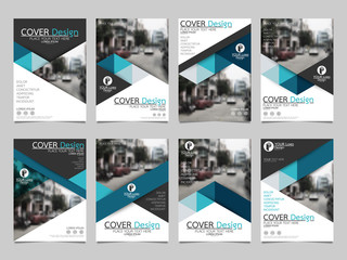 Blue flyer cover business brochure vector design, Leaflet advertising abstract background, Modern poster magazine layout template, Annual report for presentation.