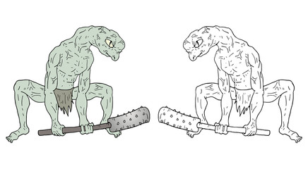 Creative monster illustration