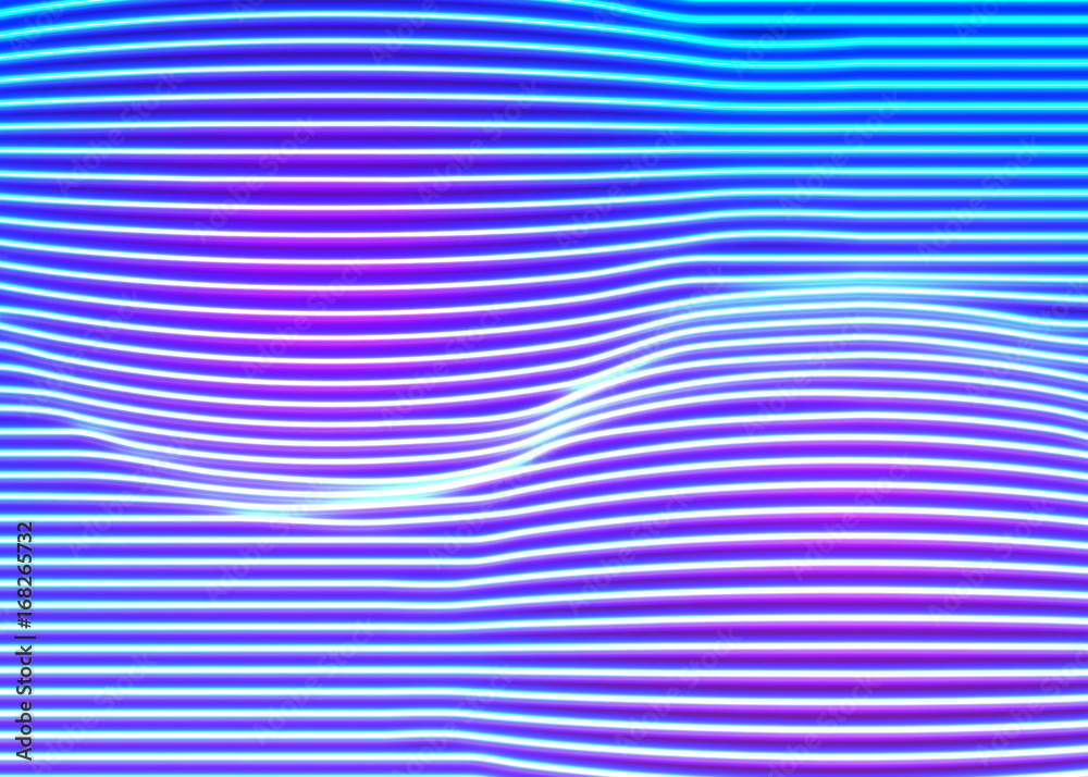 Poster neon lines background with glowing 80s new retro vapor wave style
