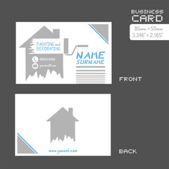 business card for painter worker