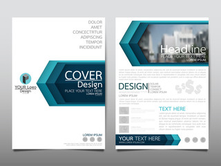 Blue flyer cover business brochure vector design, Leaflet advertising abstract background, Modern poster magazine layout template, Annual report for presentation.