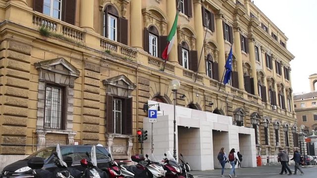 ROME - ITALY - March 2017 -  Ministry of Finance - Panning