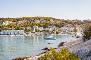 Fototapeta premium Dalmatian coastline, Trogir, Croatia