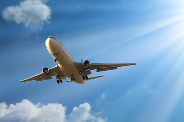 Airplane fly in the sky