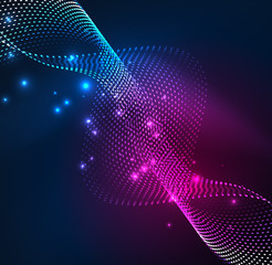 Vector wave particles background