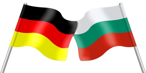 Flags. Germany and Bulgaria