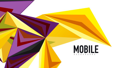 Modern triangle presentation template