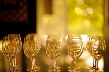 Champagne glass / wine glass / table decoration