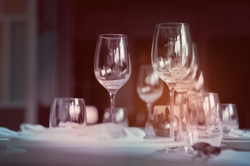 Champagne glass / wine glass / table decoration