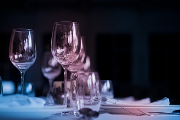 Champagne glass / wine glass / table decoration