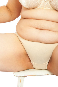 Torso fat woman
