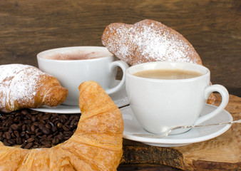Good Morning, good start into the day:  Enjoy your breakfast with coffee and croissants :)
