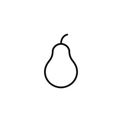 pear icon on white background