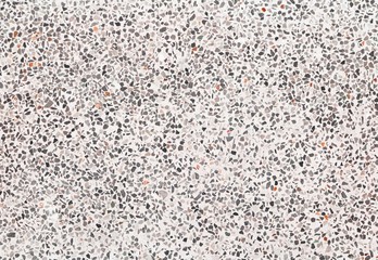 terrazzo floor old texture which has gravel stone black and gray white cement for background with...