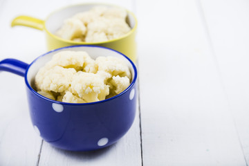 Boiled cauliflower
