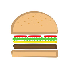 Burger Ingedients Vector Illustration