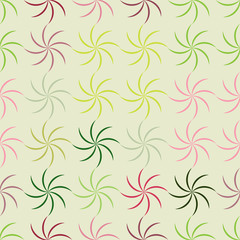 Stars spiral color seamless pattern