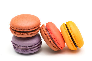 Colorful fresh macarons