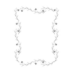 Frame of twig card