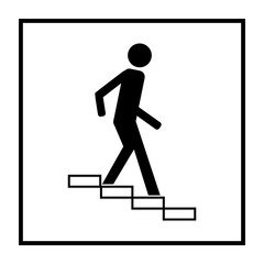 Underpass sign black in square on white background