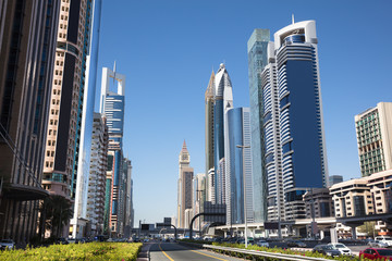 Fototapeta na wymiar Sheikh Zayed Road