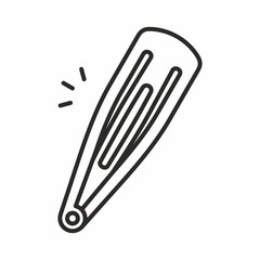 Hairpin vector icon