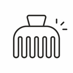 Hairpin vector icon
