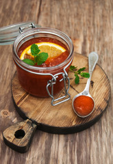 Delicious orange jam