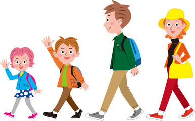 家族でお出かけ　春　秋
