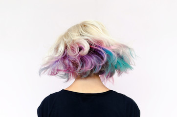 Fluttering hair