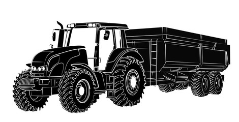 Tractor Sketch. 