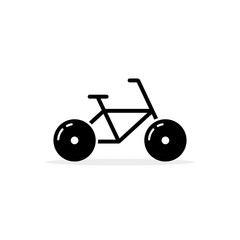 simple black bicycle icon