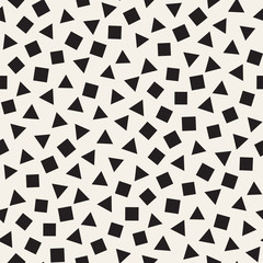 Seamless primitive jumble minimalism patterns. Randomly scattered geometric shapes. Abstract background design