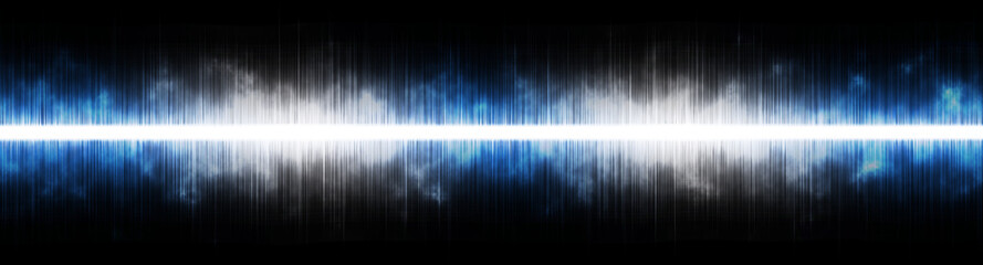 Abstract background. Digital sound with wave colored rainbow.