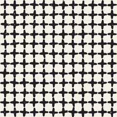 Fototapeta premium Seamless pattern with hand drawn lines. Abstract background with freehand brush strokes. Black and white texture. Ornament for wrapping paper.