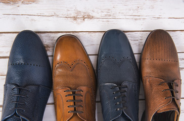 Men shoes collection - different models and colors