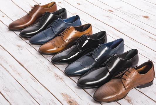 Men shoes collection - different models and colors