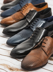 Men shoes collection - different models and colors