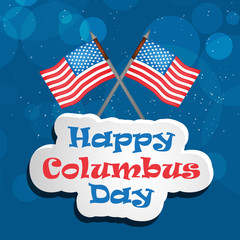 illustration of elements of Columbus day background