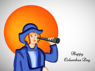 illustration of elements of Columbus day background
