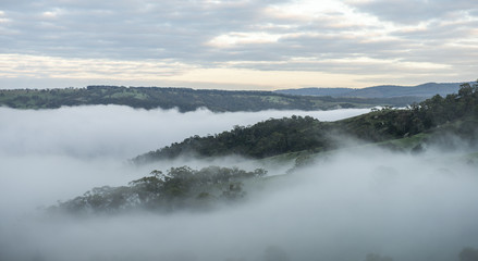 View from Lithgow contryside town in NSW Australia