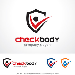 Check Body Logo Template Design Vector, Emblem, Design Concept, Creative Symbol, Icon