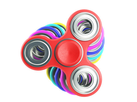 Hand Spiners 3d render on grey background