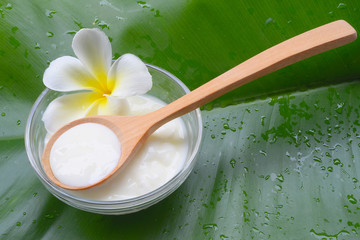 Face Mask Yogurt natural spa treatments for skin.
