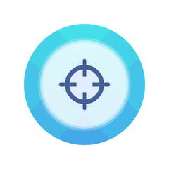 Paper Flat Cirlce Button