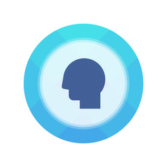 Paper Flat Cirlce Button