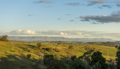 Fototapeta na wymiar View from Lithgow contryside town in NSW Australia