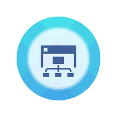 Paper Flat Cirlce Button